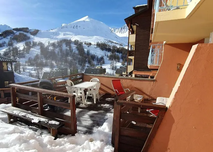 Maison d'hôtes Rez-de-neige Terrasse Allos